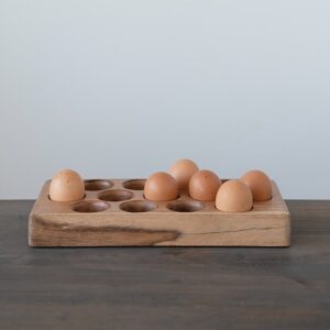 Acacia Wood Egg Tray