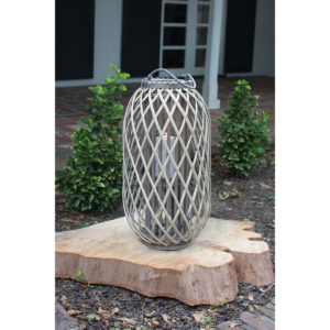 Large Grey Willow Lantern