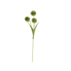 26" Green Faux Pom Pom Flower Stem