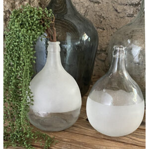 Half Frosted Demijohn - Choose Upper or Lower Frost