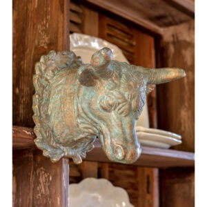French Farmhouse Cow Head with Wreath - More Coming Soon!