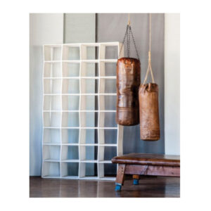 Retro Style Brown Leather Pugilist Punching Bag - Small