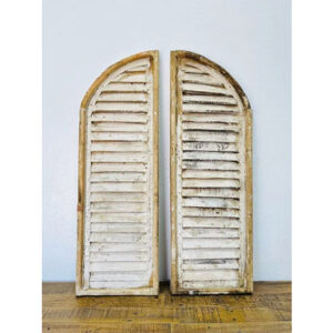 36" Rustic Shutter Set Wall Decor