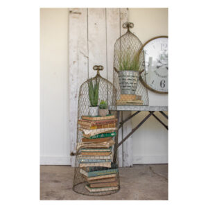 Set of 2 Wire Cloche Topiary - More Coming Soon!