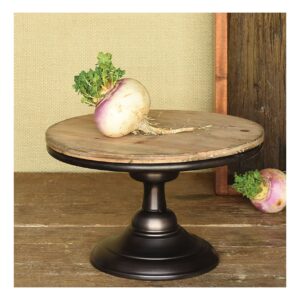 Camden Wood and Metal Pedestal Riser