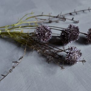 Faux Melaleuca Purple Flower Stem
