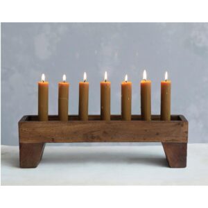 Reclaimed Wood and Metal Candle Holder