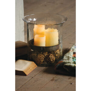 Giant Glass Cylinder Hurricane Candle Holder