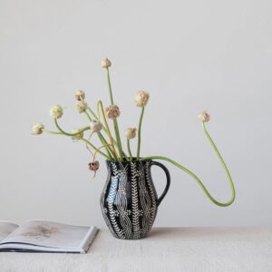 Modern Folk Art Pitcher