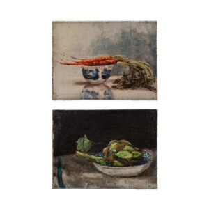 Vegetable Still Life Canvas - Set of 2