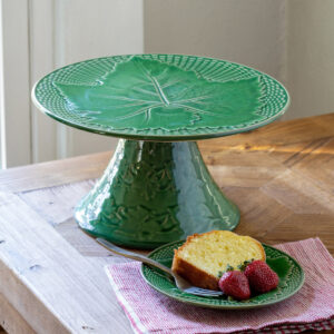 Green Glazed Cake Stand