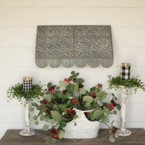 24" Grey Hexagonal Awning