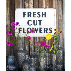Fresh Cut Flowers Sign