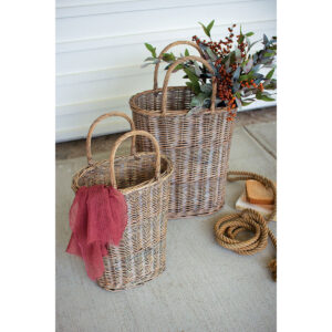 Set of 2 Tall Parisian Baskets