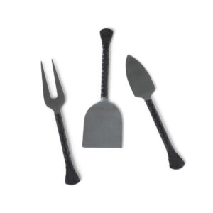 Hatch Patterned Cheese Server Set