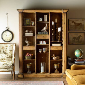 The Abraham Adjustable Shelf Wooden Bookcase