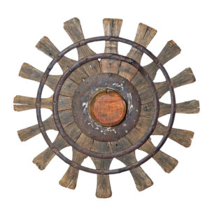 Found Loom Wheel Wall Hanging
