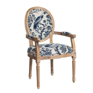 The Blue Fowl & Fruit Jacquard Armchair