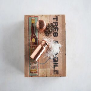 Copper Finished Salt and Pepper Shakers