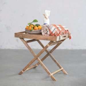 Wooden Folding Tray Table