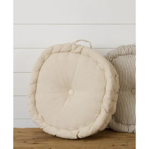 Cream Tufted Cushion