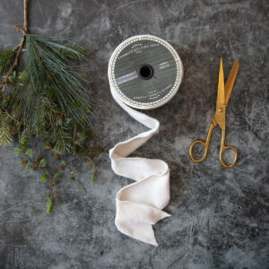 2.5" Wide White Velvet Ribbon