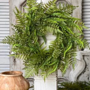 24" Hopewell Fern Wreath