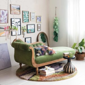 The Clara Green Velvet Chaise Lounge - More Coming