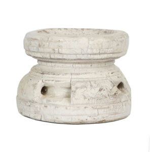 Found White Painted Primitive Seed Spreader