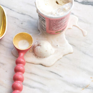 Pink Enameled Ice Cream Scoop