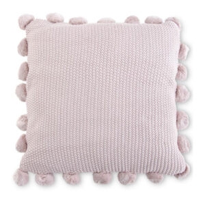 Pink Pompom Pillow