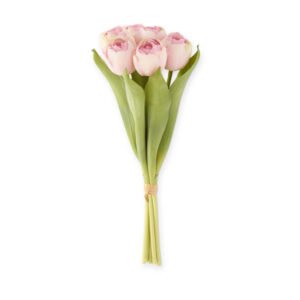 Pink Real Touch 6 Stem Tulip Bundle