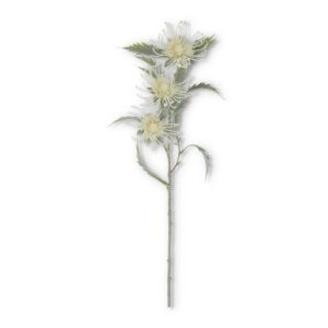 24" Flocked Thistle Stem