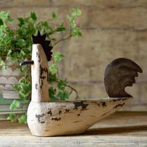 Folk Art Bantam Chicken - White