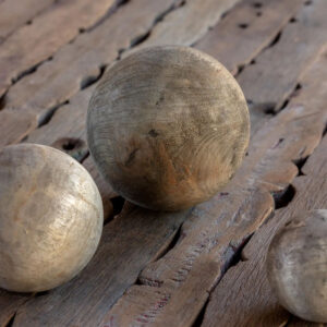 Large Primitive Wood Sphere