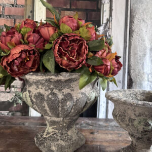 Aged Ceramic French Cottage Urn - Large