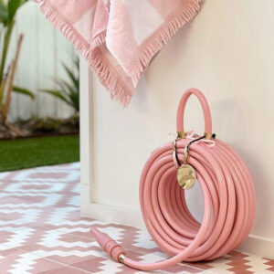Pink Garden Hose with Nozzle Kit