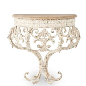 Whitewash Iron Wall Shelf