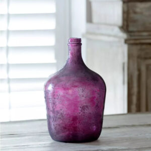 Frosted Plum Bottle Vase - Small