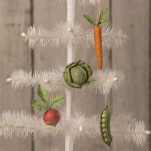 Set of 4 Veggie Ornaments by Bethany Lowe