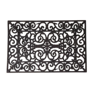 28" Ornate Rubber Doormat