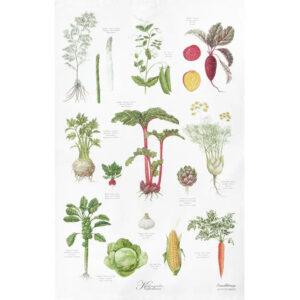Kitchen Garden Tea Towel - Made in Europe
