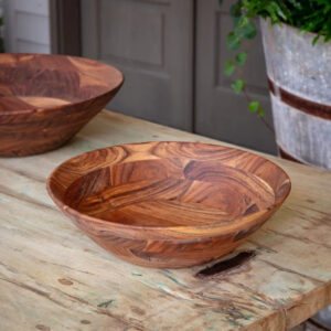 16" Wooden Serving Bowl