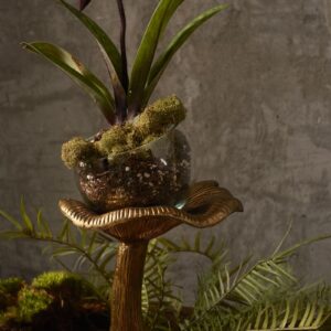 The Gold Mushroom Planter Candle Holder