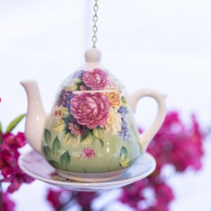 Pretty Teapot Bird Feeder - Choose Your Favorite Color