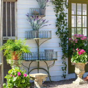 Iron Greenhouse Tiered Shelf