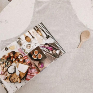 Pure French Linen Apron - Natural