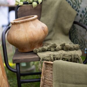 The Hawthorne Wooden Vessel Vase - 9.25" x 13"